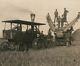1909 Steam Tractor Harvester Farm Brandon Minnesota Postmark RPPC Postcard