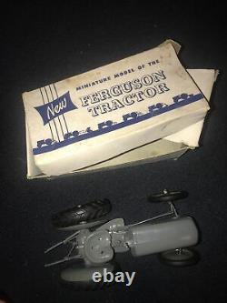 1940's Ferguson Cast Zinc Tractor By Advanced Products Vintage Farm Toy WITH BOX