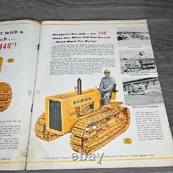 1958 Vtg Brochure John Deere 440 Heavy Duty Crawler Industrial Tractor Ad Used