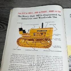 1958 Vtg Brochure John Deere 440 Heavy Duty Crawler Industrial Tractor Ad Used