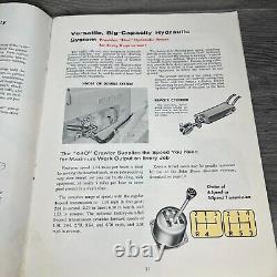 1958 Vtg Brochure John Deere 440 Heavy Duty Crawler Industrial Tractor Ad Used