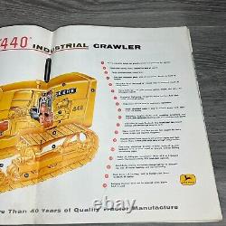 1958 Vtg Brochure John Deere 440 Heavy Duty Crawler Industrial Tractor Ad Used