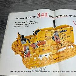 1958 Vtg Brochure John Deere 440 Heavy Duty Crawler Industrial Tractor Ad Used