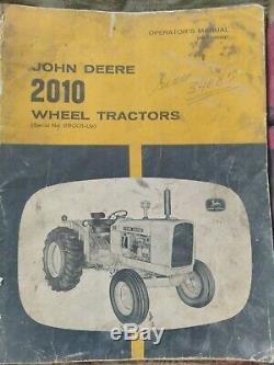 1963 John Deere 2010 Wheel Industrial Tractor