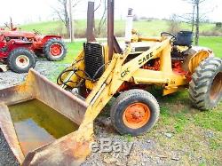 1967 Case 580 CK tractor loader Construction King used compact utility bucket