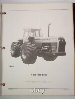 1978 White Farm Equipment 4-210 Field Boss Tractor, operator/parts/serv manual