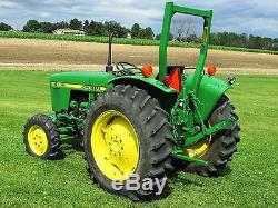 1988 John Deere 1050 Compact Tractor 33 HP 4wd Gear Front Weights 728.2 Hours
