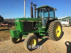 1988 John Deere 4250 MFWD Tractor Power Shift 3 Point Hitch Cab Heat A/C Stereo