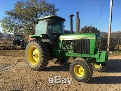 1988 John Deere 4250 MFWD Tractor Power Shift 3 Point Hitch Cab Heat A/C Stereo