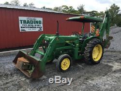 1988 John Deere 950 Compact Tractor Loader Backhoe One Owner 1500Hrs