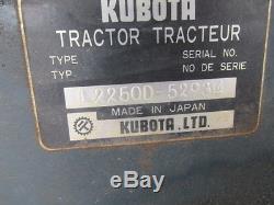 1990 Kubota L2250 4x4 Compact Tractor with Loader & Backhoe