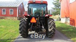 1998 CASE INTERNATIONAL CX80 4X4 UTILITY TRACTOR With CAB & LOADER HEAT A/C 80 HP