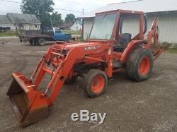 1999 Kubota L4200DT 4x4 Compact Tractor Loader Backhoe. Coming In Soon