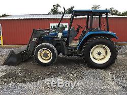 1999 New Holland 4835 4x4 Utility Tractor with Cab & Loader