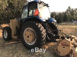 1999 New Holland 8260 4x4 Diesel Tractor & 2 Attachments Works Good