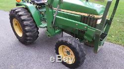 2000 JOHN DEERE 790 4X4 COMPACT UTILITY TRACTOR With LOADER 30HP DIESEL 833 HOURS