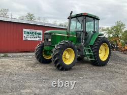 2001 John Deere 7410 4x4 120Hp Power Quad Farm Tractor with Cab with 7500Hrs