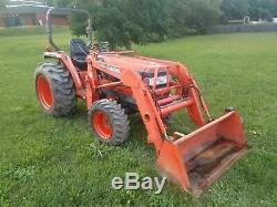 2001 Kubota L3010 Compact Tractor / Loader 4WD Work Ready