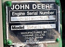 2004 JOHN DEERE 4X4 LOW HOUR TRACTOR WithMOWER DECK, SEEDER & DISC