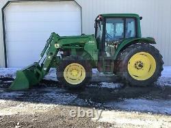 2004 JOHN DEERE 6420 TRACTOR With LOADER, CAB, 3 PT, 540 PTO, HEAT A/C, 4X4, 110HP