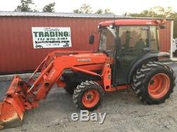 2004 Kubota L3430 4x4 Hydro Compact Tractor with Cab & Loader