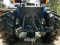 2004 New Holland TN65 4X4 Tractor/HD Loader-Universal Quick Tack Adapter 65HP
