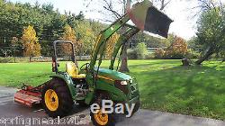 2005 JOHN DEERE 4520 4X4 COMPACT TRACTOR With LOADER 53HP DIESEL HYDRO 1100 HRS