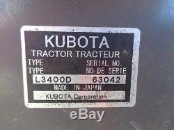 2006 Kubota L3400 Tractor