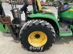 2007 John Deere 3320 4x4 Hydro 32Hp Compact Tractor Loader Backhoe Only 600Hrs
