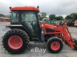 2007 Kioti DK45 4x4 Compact Tractor with Cab & Loader