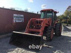 2007 Kubota M8200 4x4 85hp Utility Tractor with Cab & Loader Only 2100Hrs CLEAN