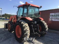 2007 Kubota M8200 4x4 85hp Utility Tractor with Cab & Loader Only 2100Hrs CLEAN