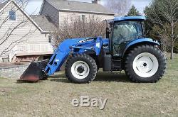 2007 New Holland TS115A Tractor With Loader 4WD Diesel Heat A/C in Cab NEW YORK