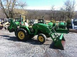 2009 John Deere 4520 4x4 tractor with loader and backhoe. 53 hp