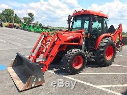 2009 Kioti Dk55 Tractor/loader/backhoe 4x4 55 HP Turbo 1314 Hours Cab With Ac