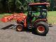 2009 Kubota B3030 compact tractor loader enclosed cab diesel 4x4 with attachment