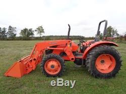 2009 Kubota M6040 Tractor with LA1153 Loader, 4WD, 2 Remotes, 985 Hours