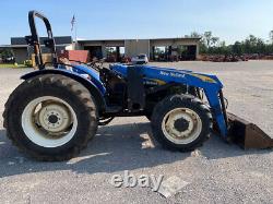 2009 New Holland TT75 4x4 75hp Utility Tractor with Loader Only 1000 Hours