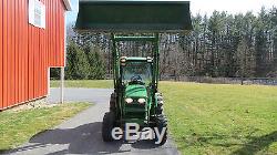 2010 JOHN DEERE 4320 4X4 COMPACT UTILITY CAB TRACTOR With LOADER HYDRO 1050 HRS