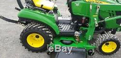 2011 John Deere 1023E Compact Loader Tractor With Mower 220 Hours! Very Nice