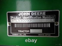 2011 John Deere 3005 Tractor, 4WD, JD 300 FL with JD QA, Gear Drive, R4, 44 Hours