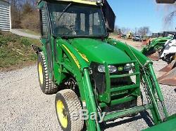 2011 John Deere 3120 4x4 Tractor With Loader Backhoe And Cab