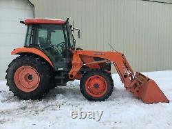 2011 KUBOTA M7040D TRACTOR With LOADER, CAB, 492 HRS, 4X4, NO EMISSIONS OR DEF