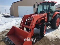 2011 Kubota M7040 Tractor With Loader Cab Heat/AC 4X4 70HP 422 Hrs VERY CLEAN