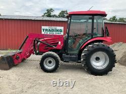 2011 Mahindra 5010 4x4 Hydro 50Hp Compact Tractor with Cab & Loader 1400Hrs