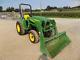 2012 JOHN DEERE 3032E TRACTOR With 305 LOADER, 4X4, 686 HOURS, HYDRO, 31 HP DIESEL
