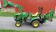 2012 John Deere 1023e 4x4 Compact Tractor Loader Backhoe Diesel 321 Hours