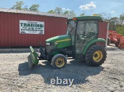 2012 John Deere 3520 4x4 Hydro Compact Tractor with Cab & Snow Blade 1000 Hours