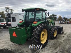 2012 John Deere 6115D 4x4 Farm Tractor with Cab & Loader CLEAN Only 4300Hrs