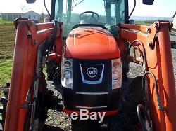 2012 KIOTI RX6010C CAB TRACTOR With KL601 LOADER. 4X4. INDUSTRIAL TIRES. NICE UNIT